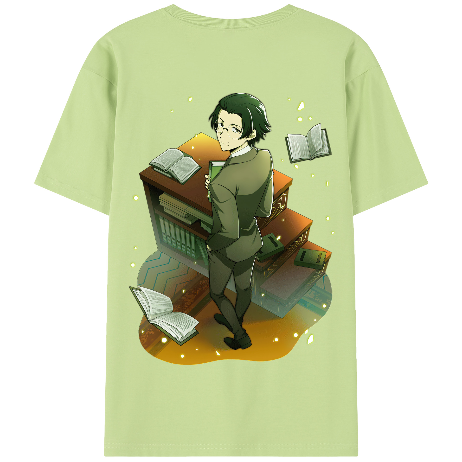 （画像用） 文豪ストレイドッグス Bungo Stray Dogs 綿100％半袖Tシャツ（背面プリント）